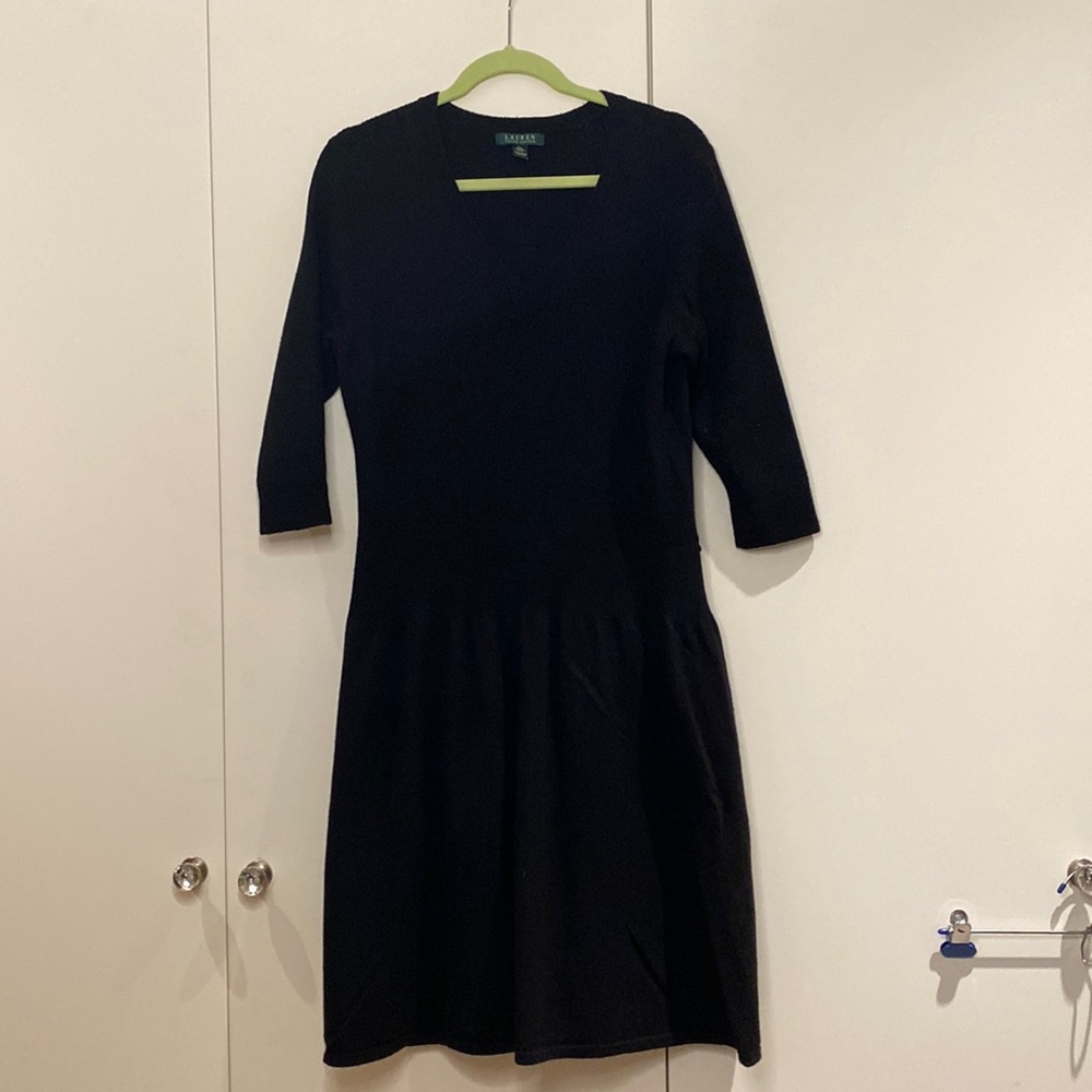 Lauren Ralph Lauren Sweater Dress. Women’s size 2X, 100% Merino Wool!